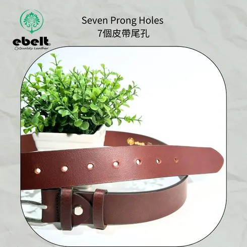 ［香港品牌 EBELT] EBC 300 銅扣頭層油蠟牛皮真皮皮帶 Solid Brass Buckle Top Grain Wax Cow Leather Belt 3.7cm