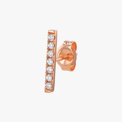 14K H-I/SI Diamond Line earring