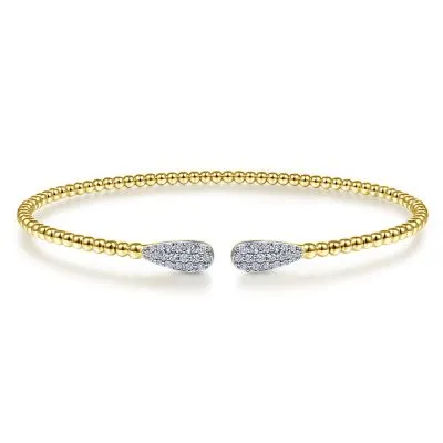 14K Yellow Gold 0.30ctw Diamond Bangle Bracelet