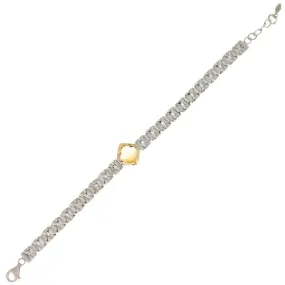 14Kt/Silver Citrine Bracelet (143-EL08BB-CTD)