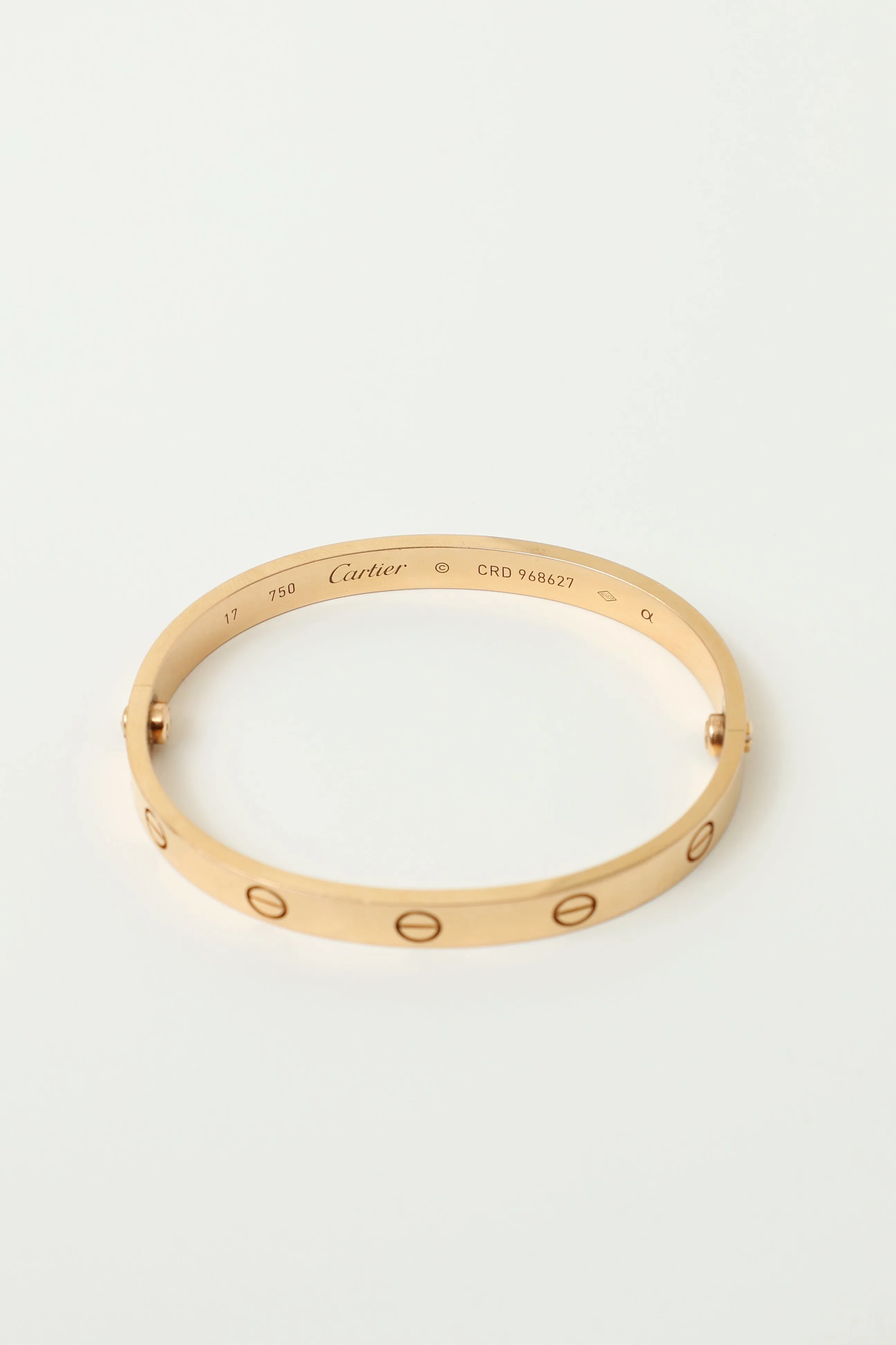 18K Rose Gold Love Bangle