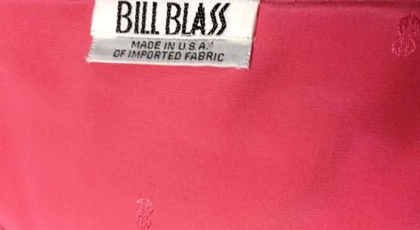 1970s Bill Blass Coral Evening Gown