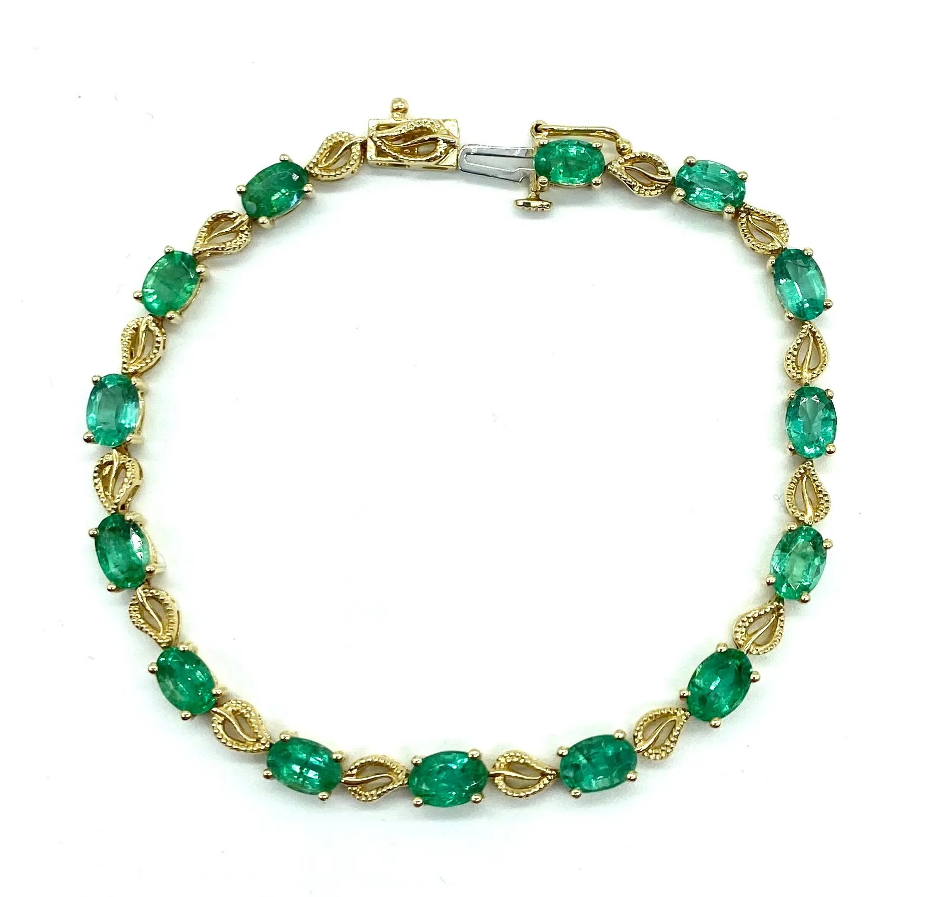 7.50ctw Emerald Bracelet