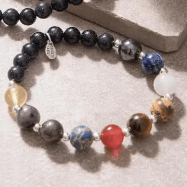 9 Planet Gemstone Energy Bracelet by Tiny Rituals