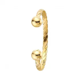 9ct Yellow Gold Babies Torc Bangle BN207N