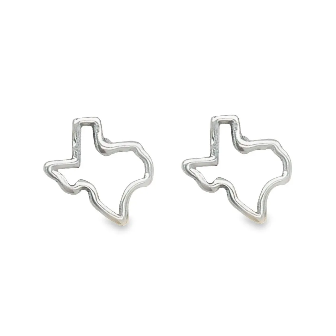 A542 Texas Map Post Earrings