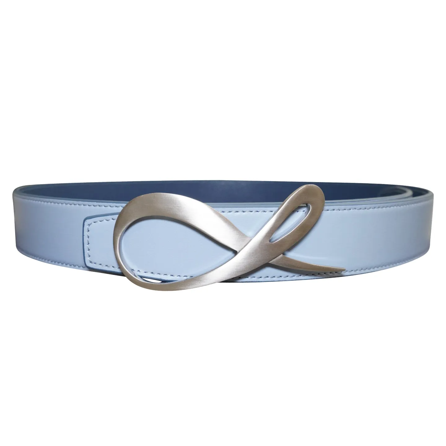 Aegean Blu Maya Silver Reversible Belt