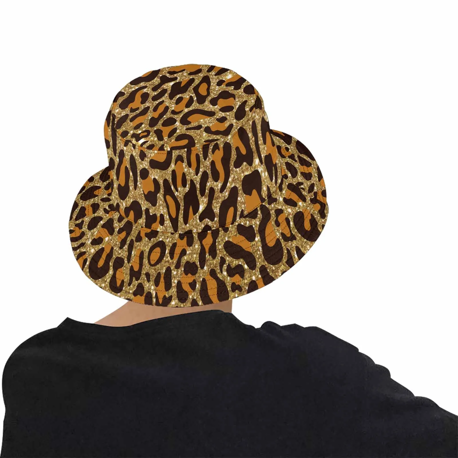 Animal print 5  Unisex Summer Single-Layer Bucket Hat