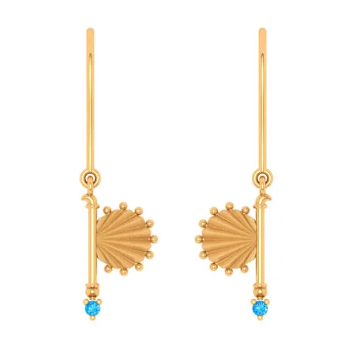 Beautiful 14k Gold Earrings Design  From Amazea Collection