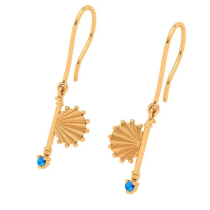 Beautiful 14k Gold Earrings Design  From Amazea Collection