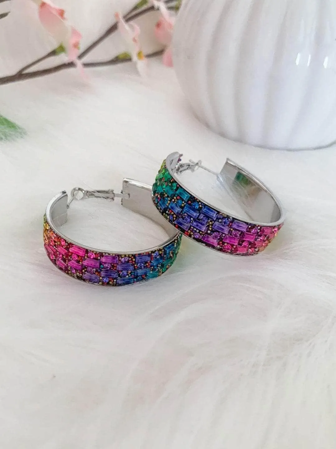 Bejeweled Hoops