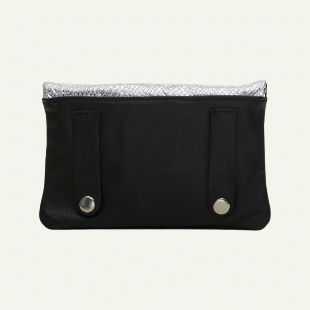 Belt Bag | Silver Shimmer Leather "The Alicia"