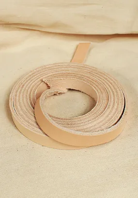 Belt Strap Full-Grain Leather 15 mm Natural