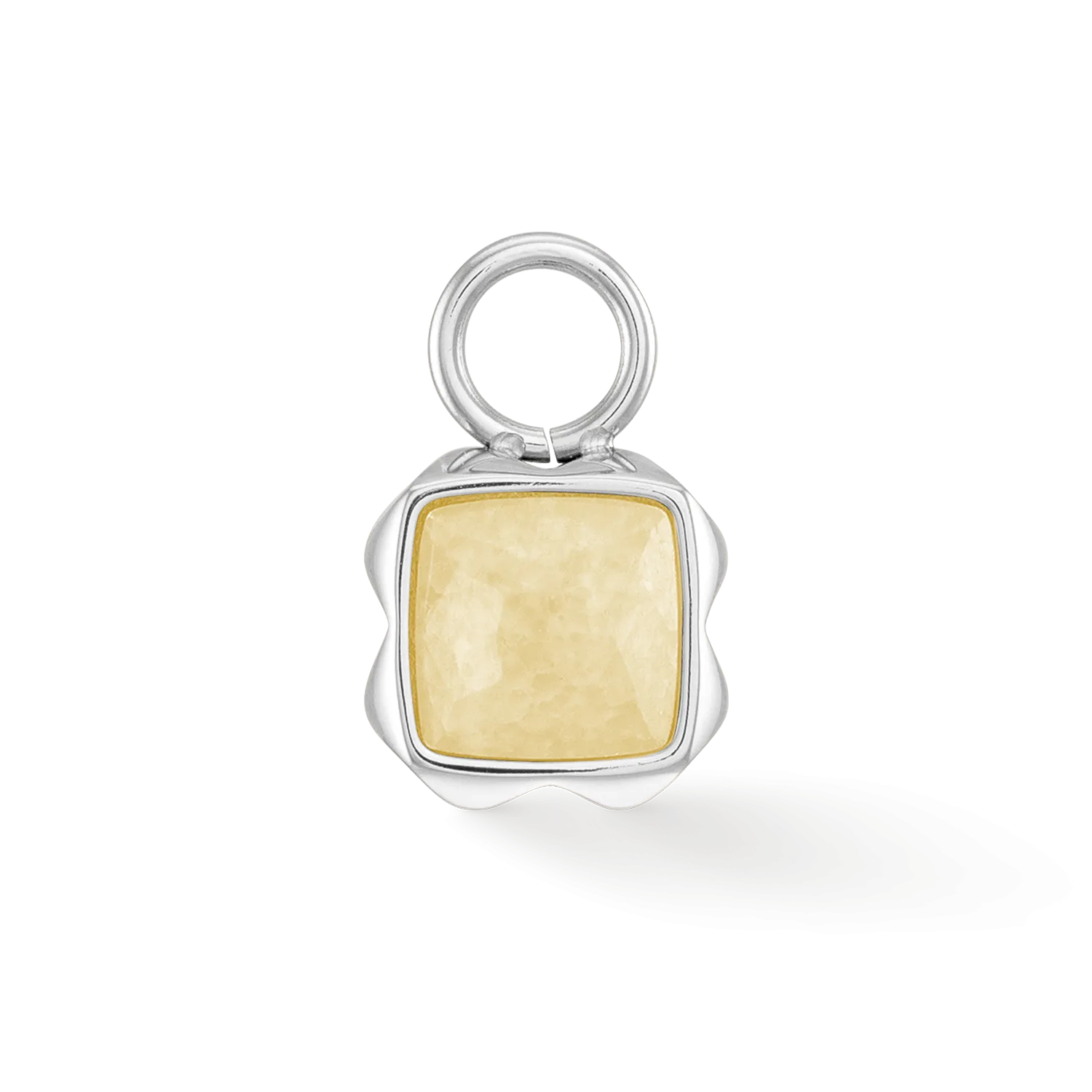 Birthstone November Charm Citrine Silver