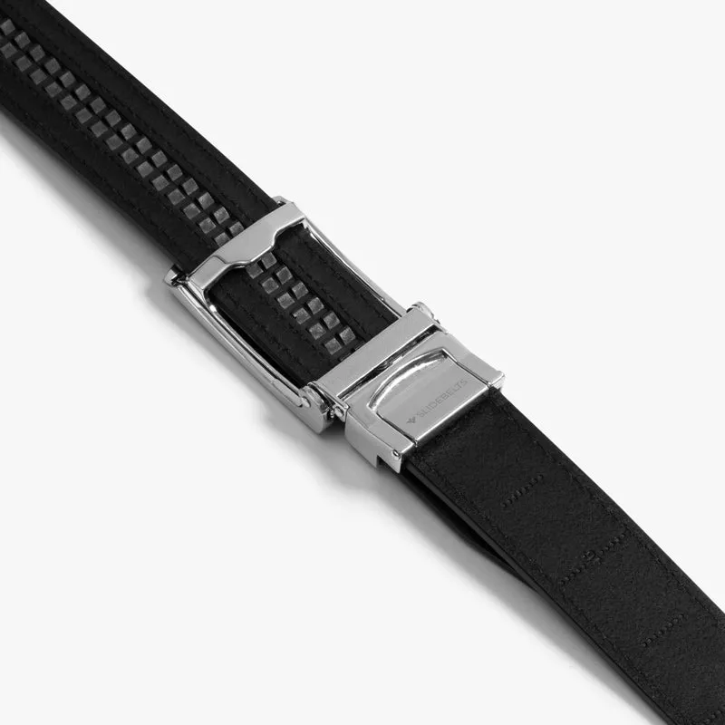 Black Full Grain Leather Belt (Custom - Back Sq)