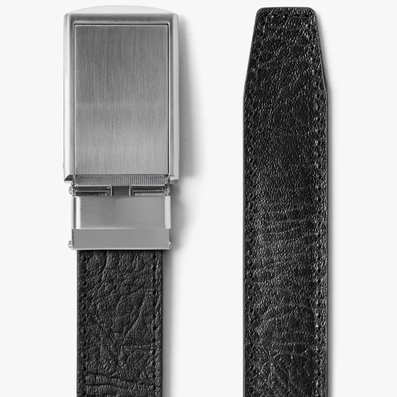 Black Full Grain Leather Belt (Custom - Back Sq)