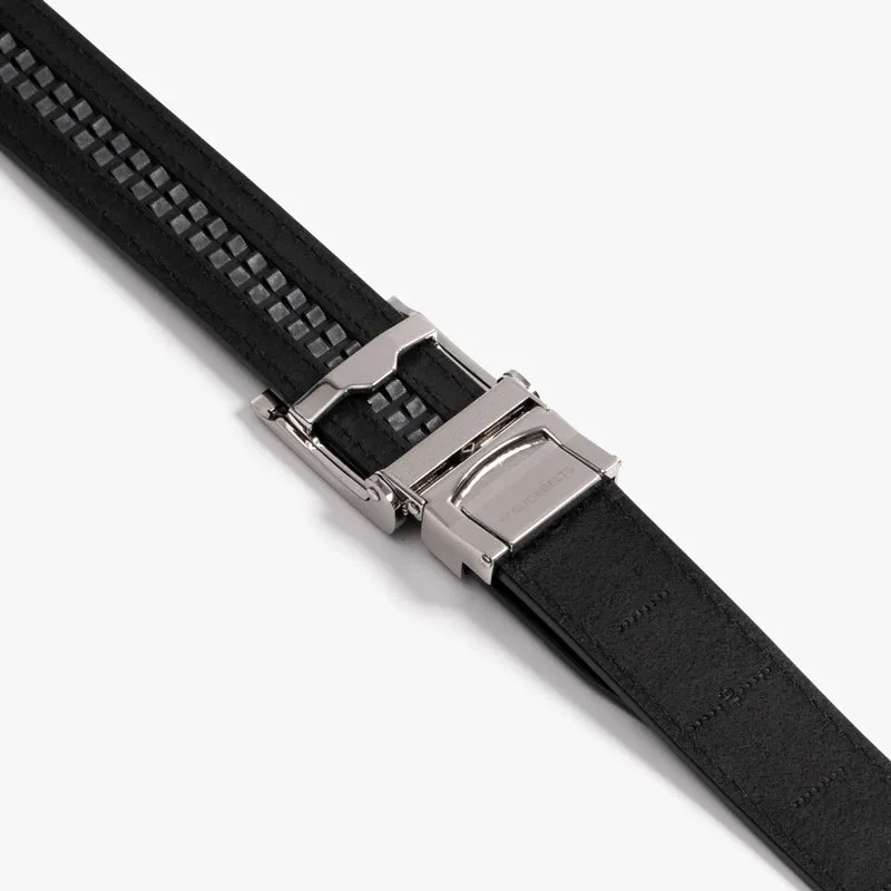 Black Full Grain Leather Belt (Custom - Back Sq)