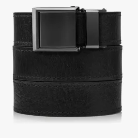 Black Full Grain Leather Belt (Custom - Back Sq)