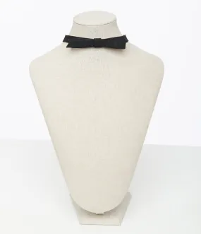 Black Suede Ribbon Choker