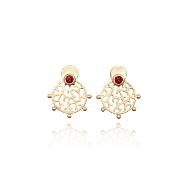 BoldB | Roseni Gold Stud Earrings