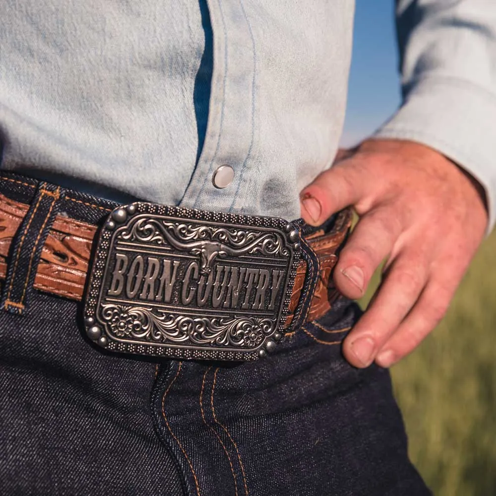 Born Country Belt Buckle