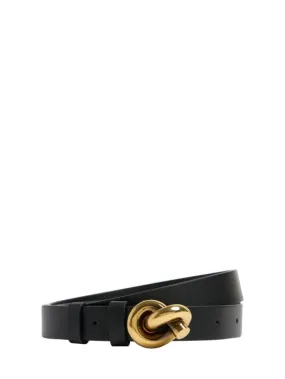 Bottega Veneta   20mm Knot leather belt 