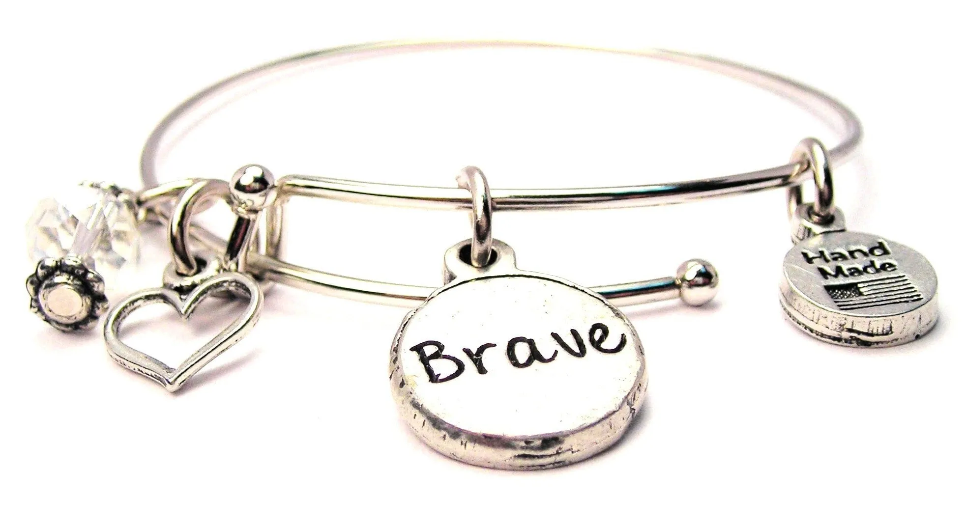 Brave Expandable Bangle Bracelet