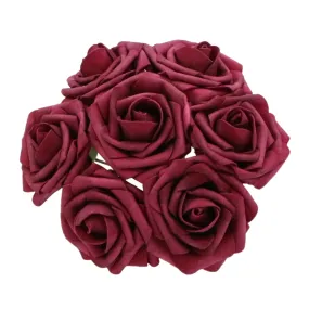 Burgundy Roses Artificial Bulk Wedding Flowers