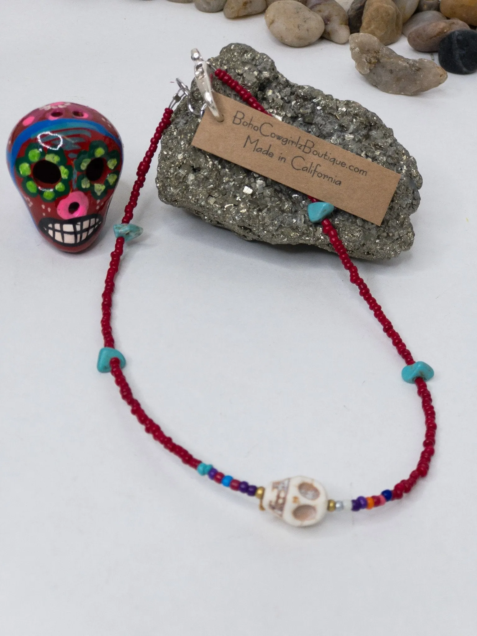 Calavera Serape Choker