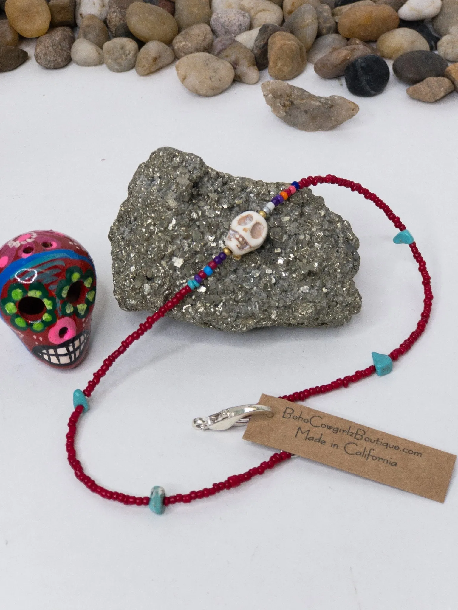 Calavera Serape Choker