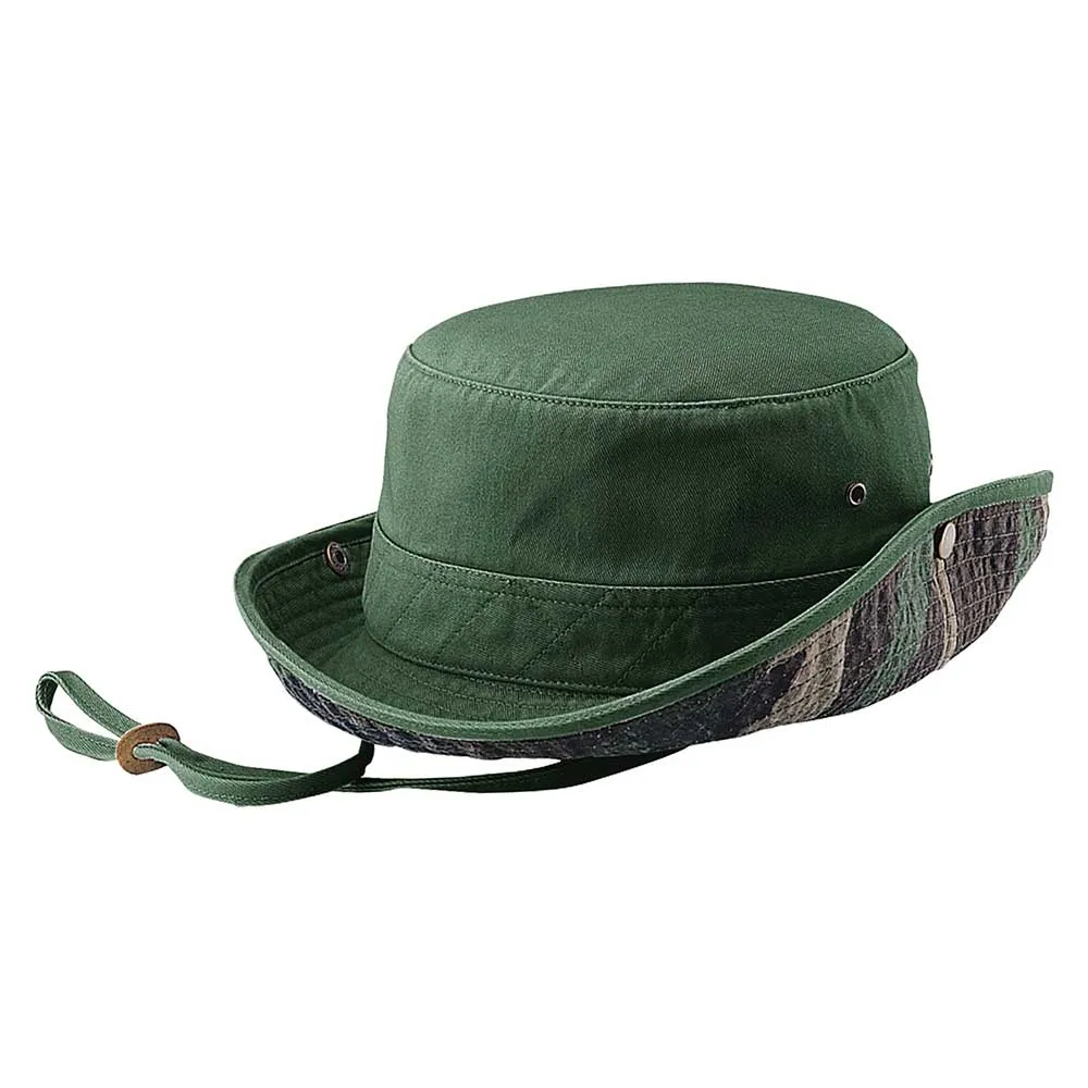 Camo Dyed Twill Bucket Hat