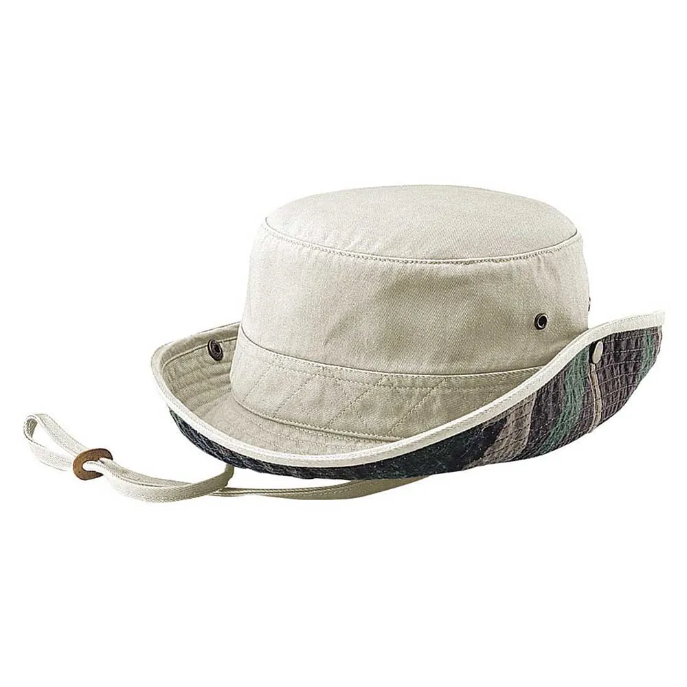 Camo Dyed Twill Bucket Hat