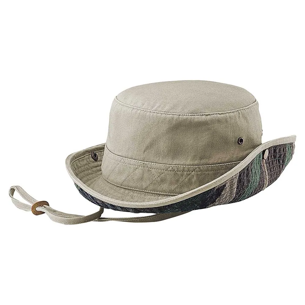 Camo Dyed Twill Bucket Hat