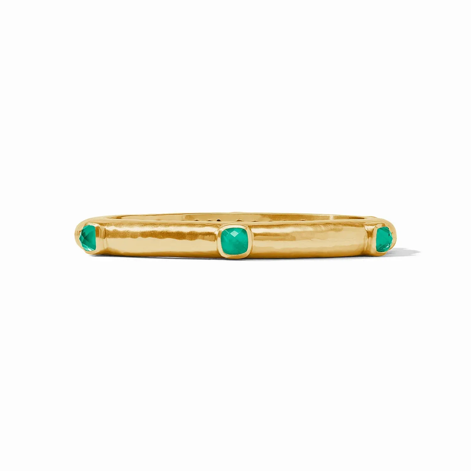 Catalina Hinge Bangle (Iridescent Emerald Green)