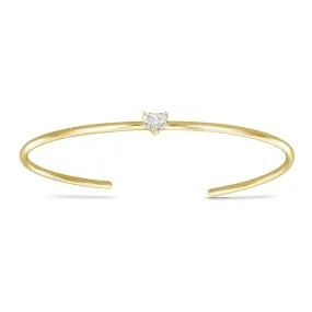 Center Diamond Cuff Bangle