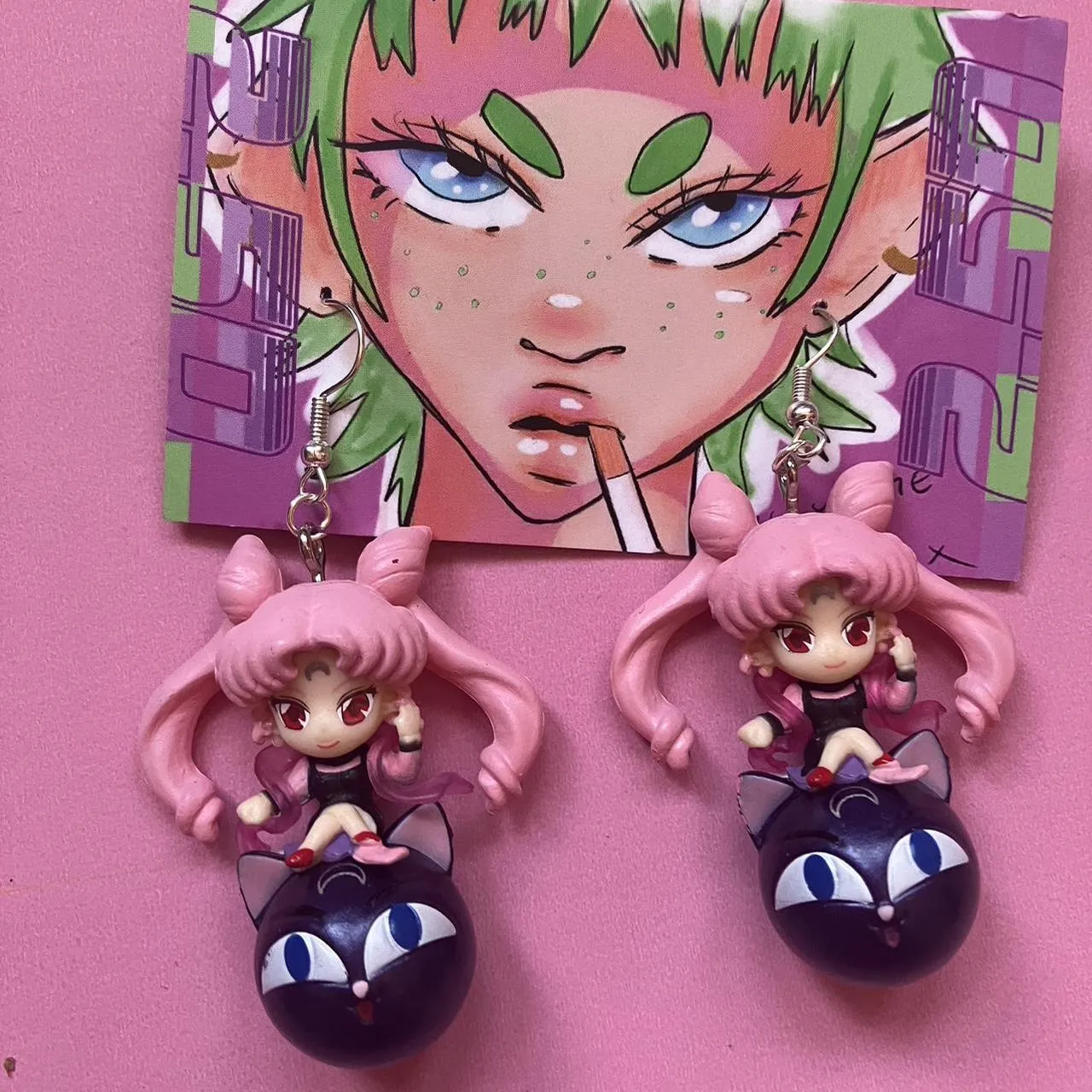 Chibi Moon Earrings