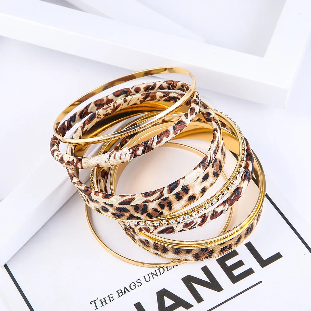 Chic Multi-layer Leopard Print Bracelet - Vienna Verve Collection