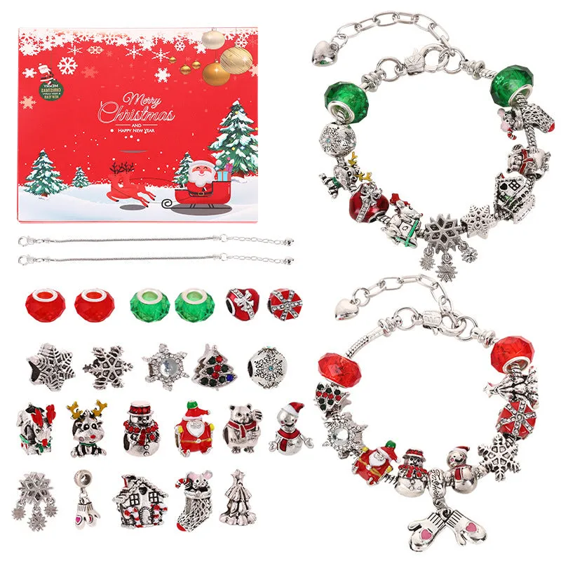 Christmas DIY Bracelet String Beads Gift Box