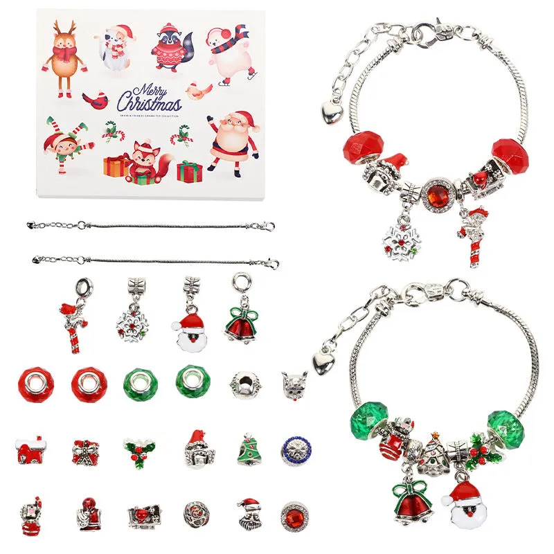 Christmas DIY Bracelet String Beads Gift Box