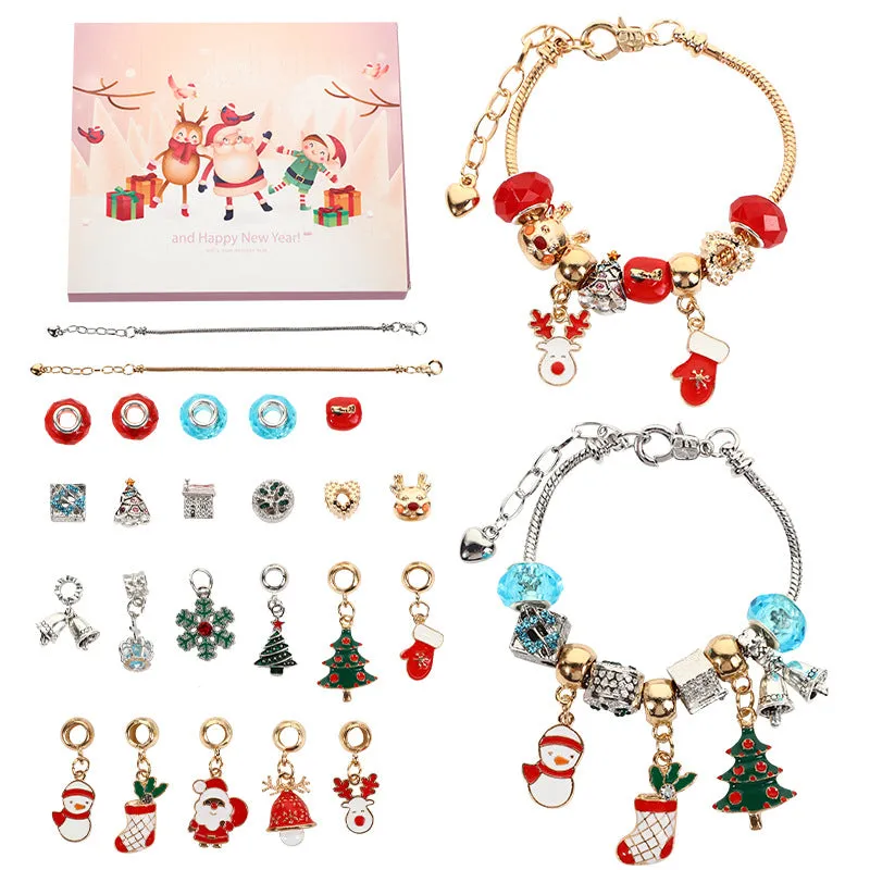 Christmas DIY Bracelet String Beads Gift Box