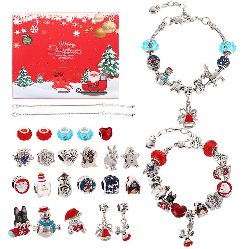 Christmas DIY Bracelet String Beads Gift Box