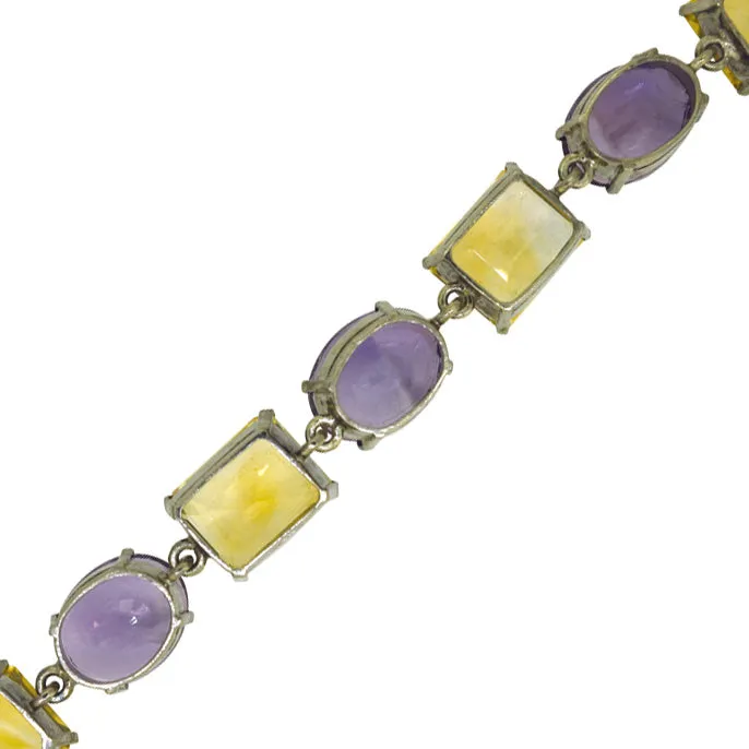 Citrine & Amethyst Bracelet