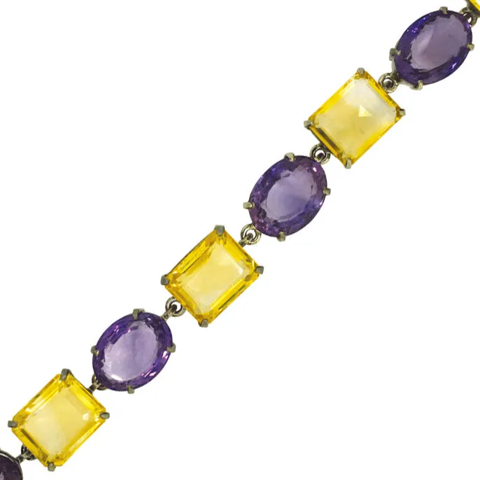 Citrine & Amethyst Bracelet