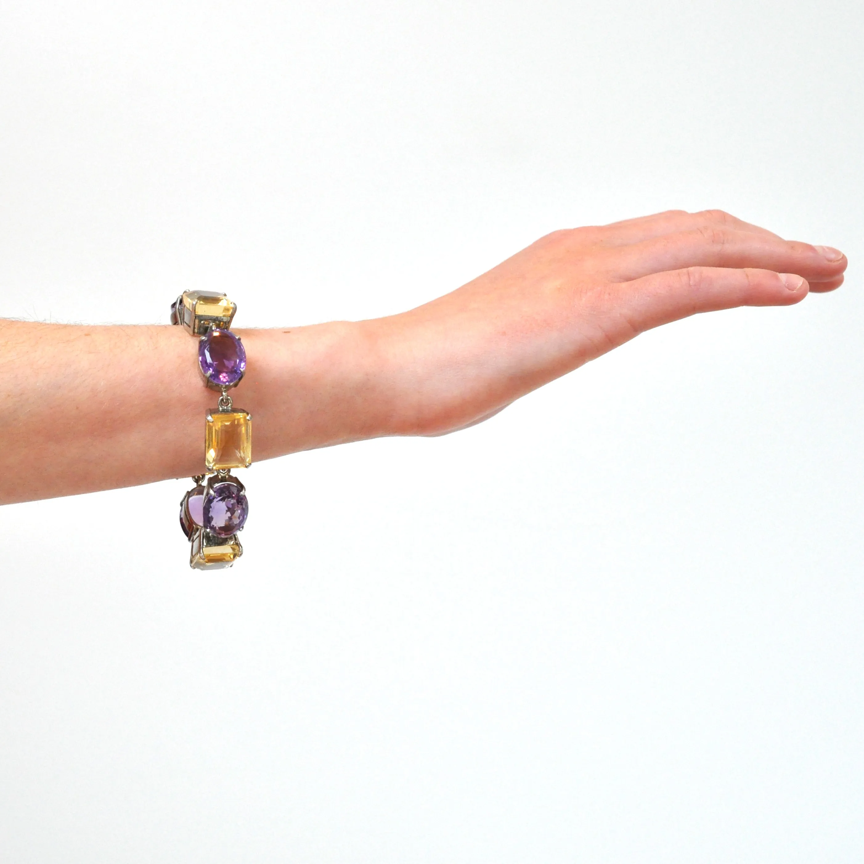 Citrine & Amethyst Bracelet