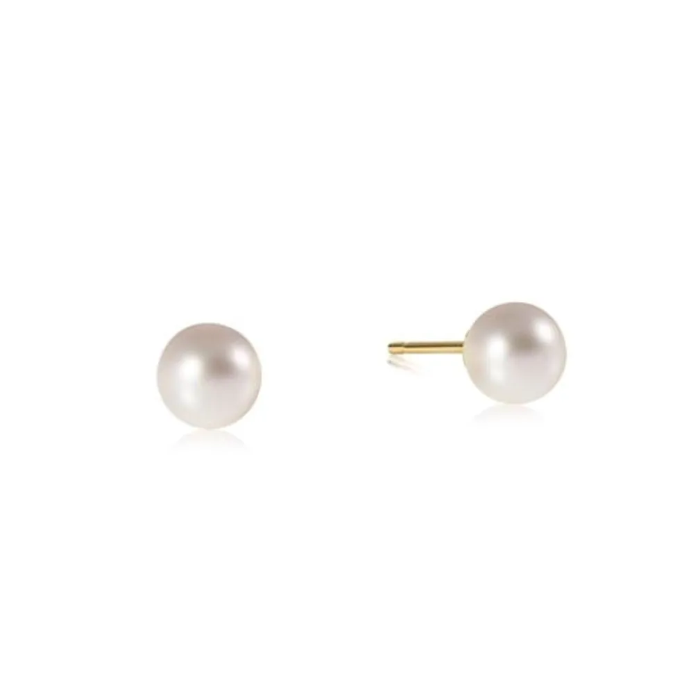 Classic Ball Studs - Pearl