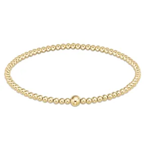 Classic Gold 3mm Bead Bangle