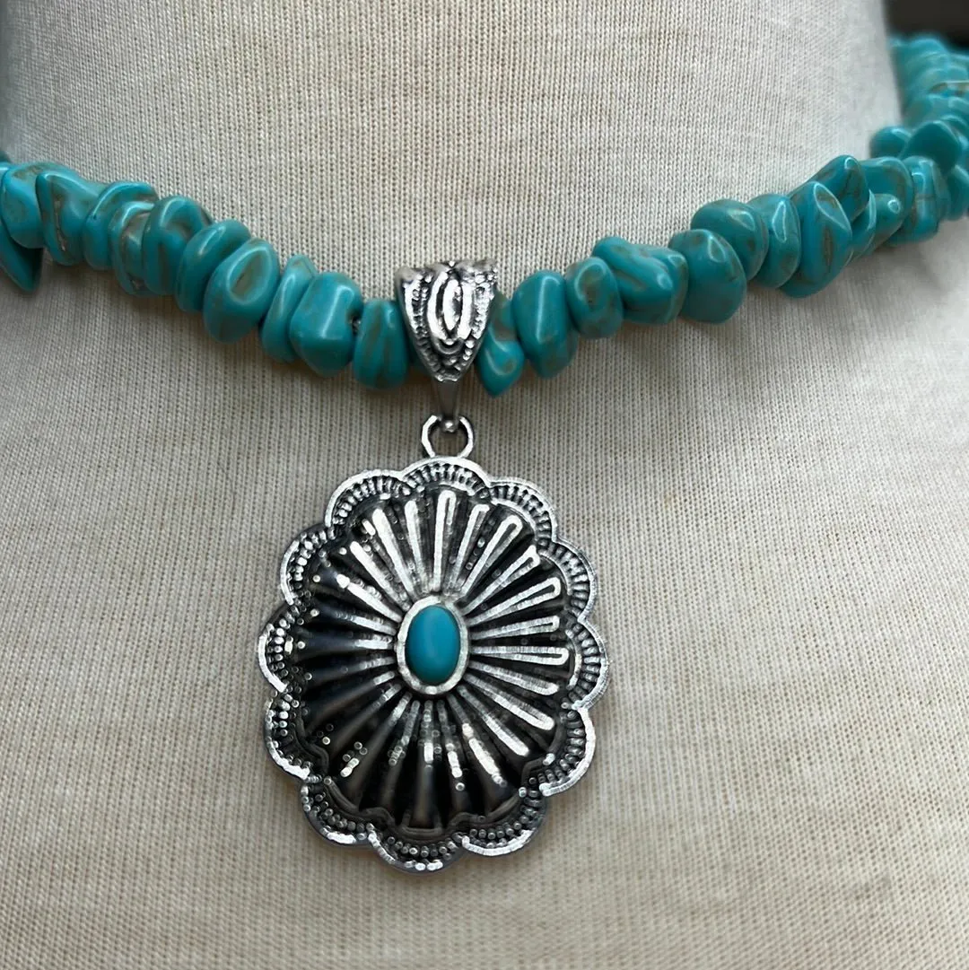 Concho Turquoise Choker