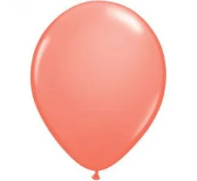 Coral 12cm Mini Balloons - Pack of 5