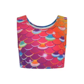 Coral Carnival Mermaid Crop Top