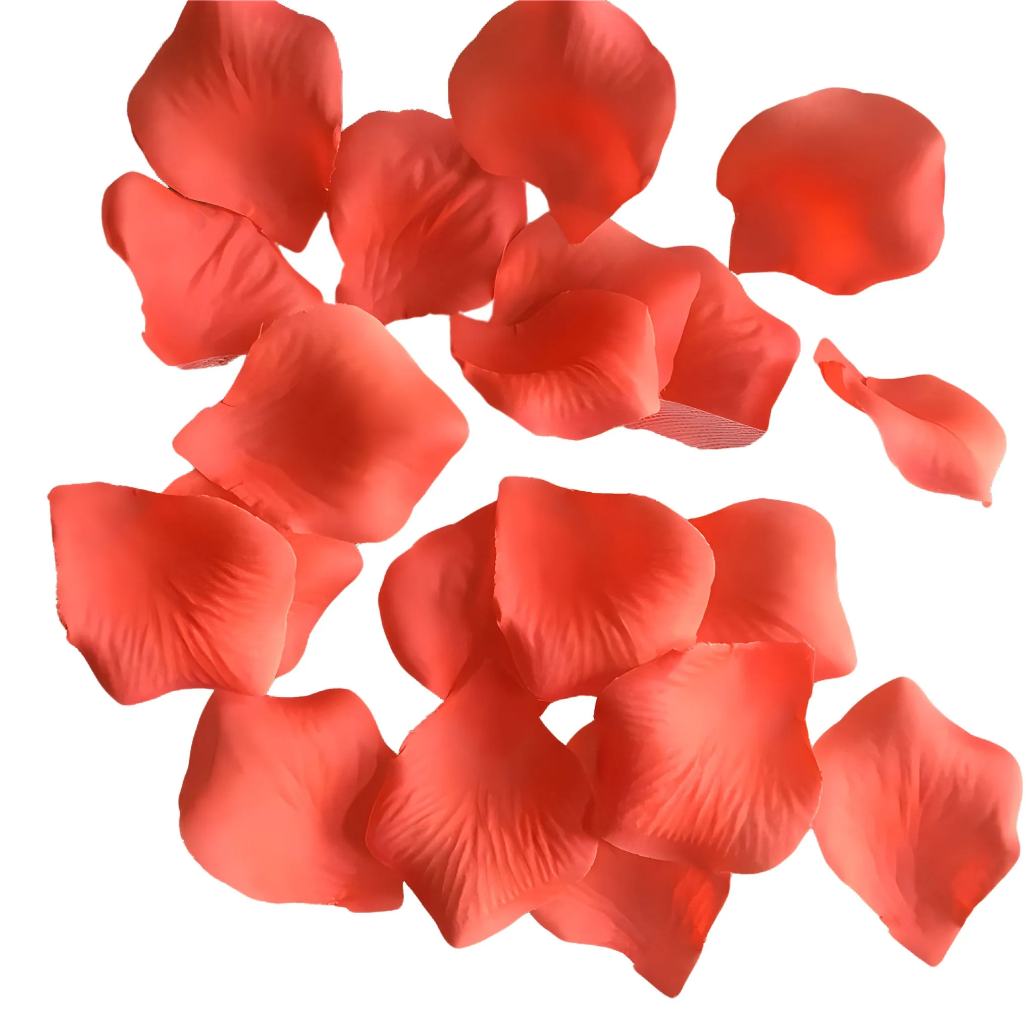 Coral Rose Petels Confetti for Wedding Aisle Runner